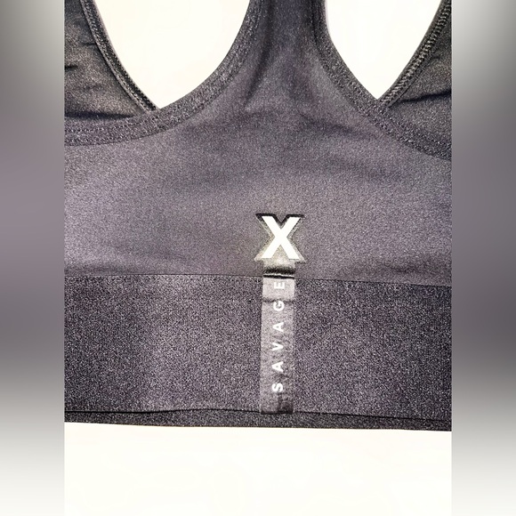 Savage X Fenty Lineup Low-Impact Sport Bra Sz XS Yoga Pilates Casual Raceback - Picture 6 of 8